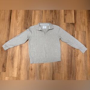 Southern Tide Light Gray Zip-Up Sweater